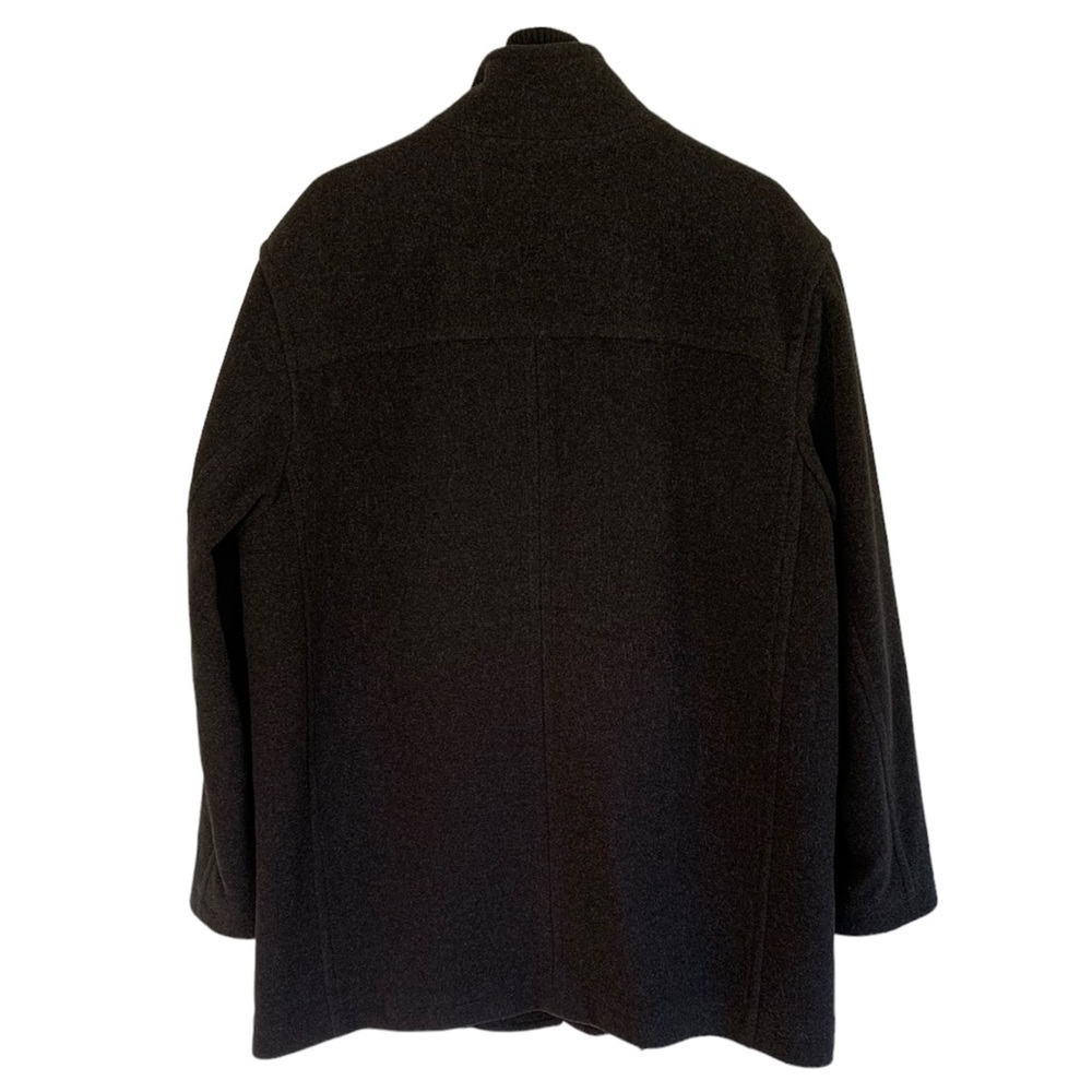 Andrew Marc Charcoal Wool Blend Bib Overcoat - Picture 3 of 10